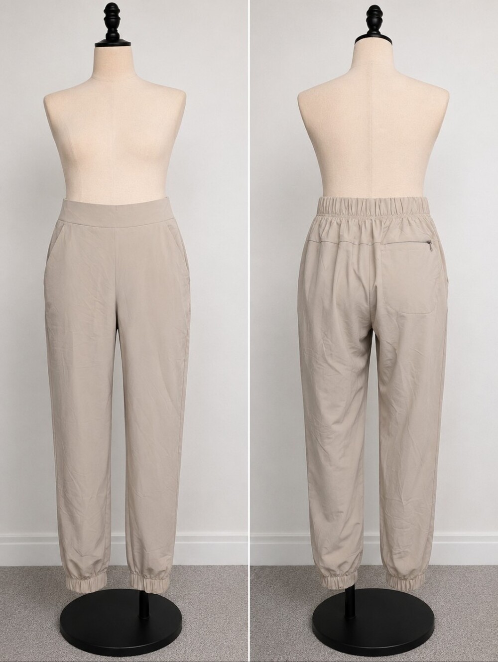 All in Motion Beige Lined Woven Jogger Pants Women’s Small NWT